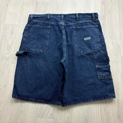 VINTAGE 00s WRANGLER BAGGY LOOSE CARPENTER JORTS NAVY