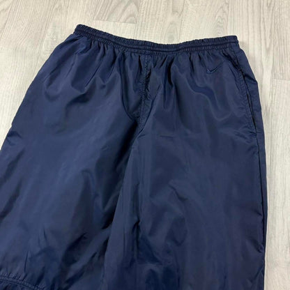 VINTAGE 90s NIKE STRAIGHT LEG TRACKSUIT BOTTOMS NAVY