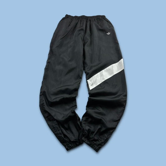 VINTAGE 90s ADIDAS BAGGY TRACKSUIT BOTTOMS BLACK