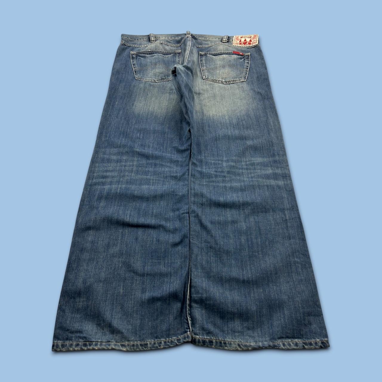 VINTAGE Y2K MUSTANG BAGGY JEANS BLUE