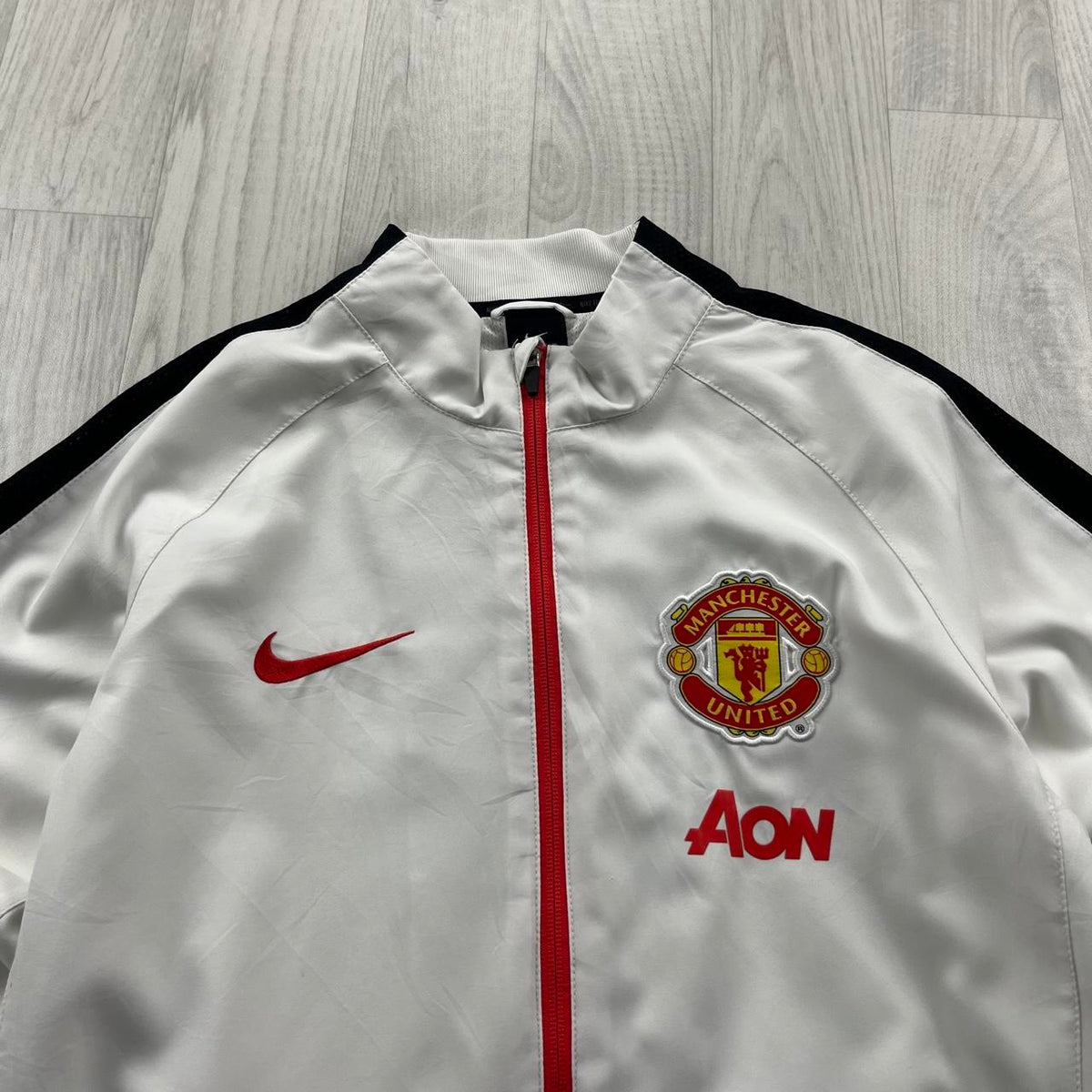 2014/15 NIKE MANCHESTER UNITED FOOTBALL TRAINING TRACK JACKET WHITE