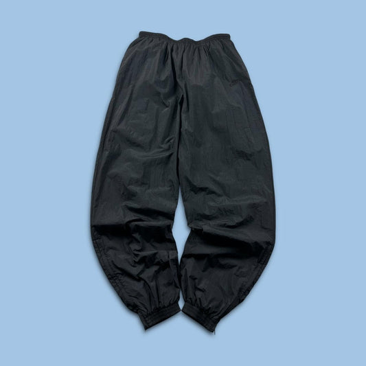 VINTAGE 90s NIKE BAGGY SHELL TRACKSUIT BOTTOMS BLACK