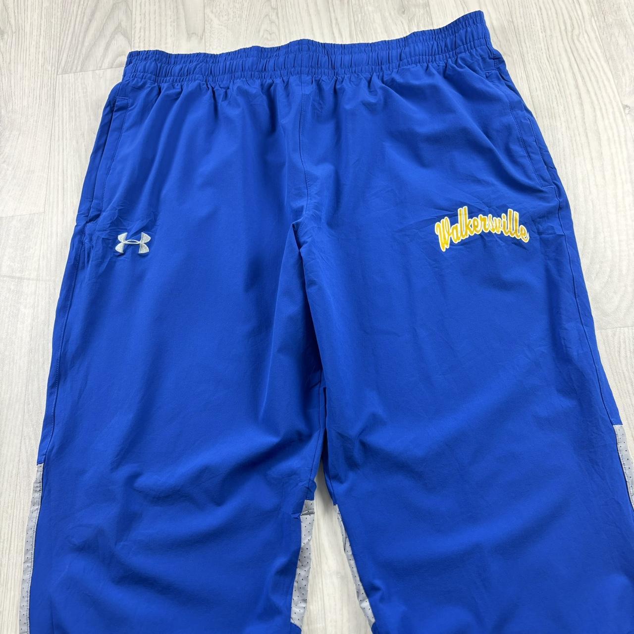 UNDER ARMOUR BAGGY TRACKSUIT BOTTOMS BLUE