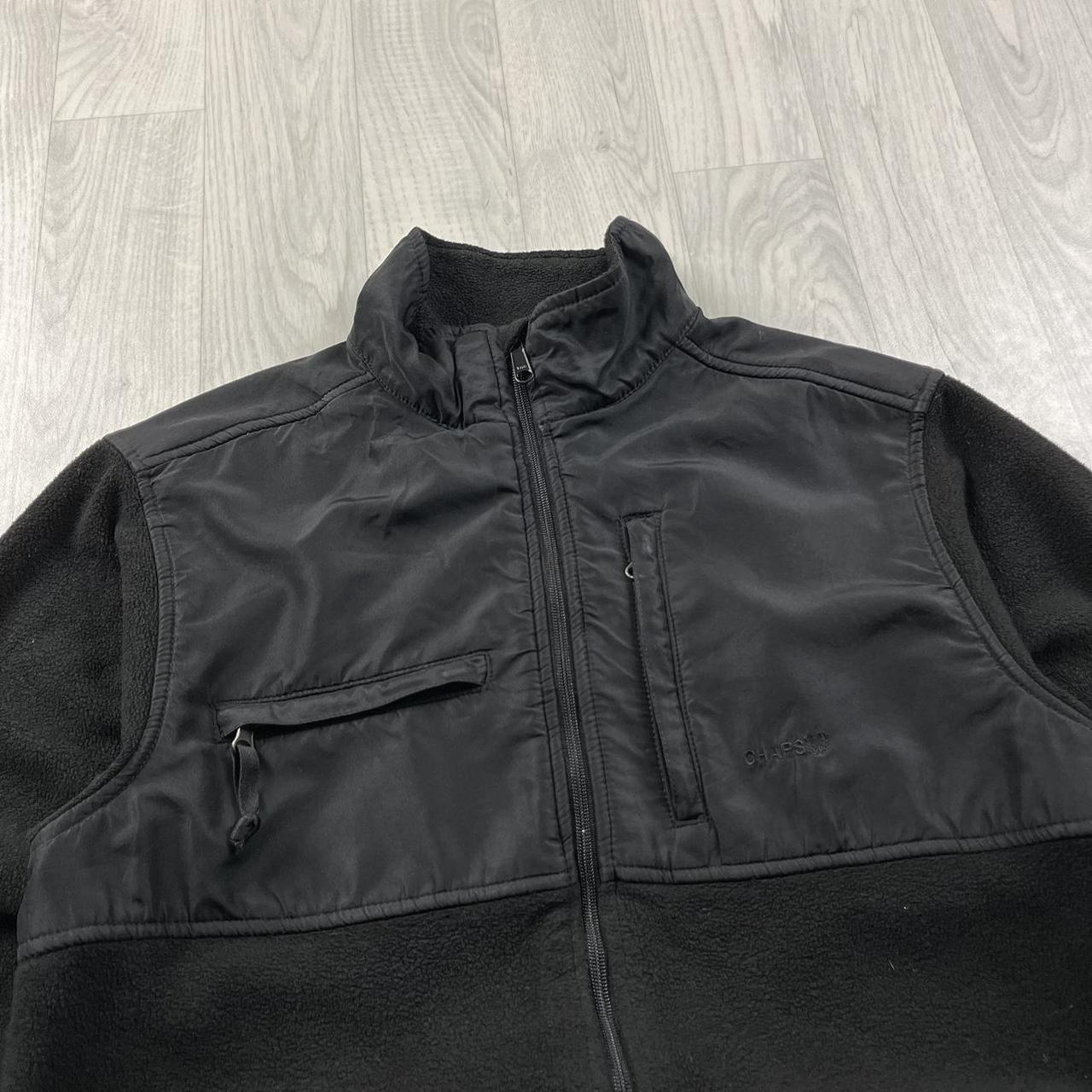 VINTAGE Y2K CHAPS ZIP UP TECHNICAL FLEECE BLACK