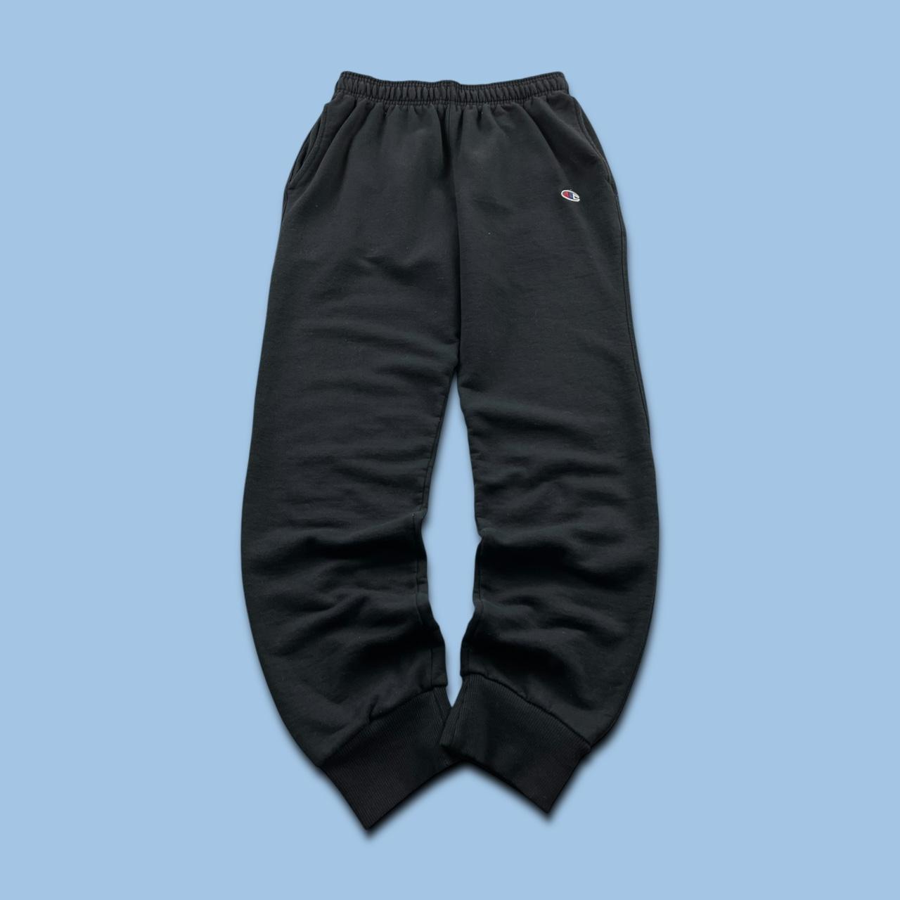 VINTAGE 00s CHAMPION COTTON SWEATPANTS BLACK