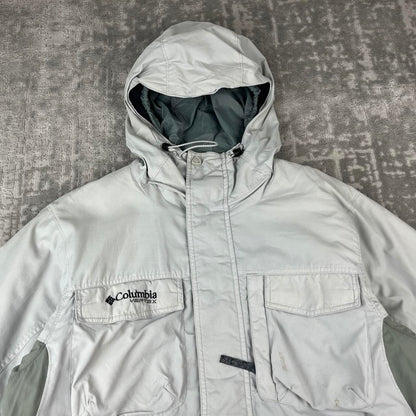 VINTAGE 00s COLUMBIA TECHNICAL UTILITY JACKET GREY