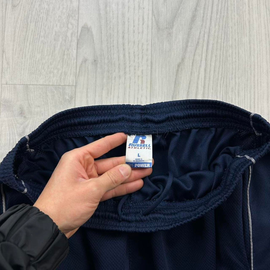 VINTAGE Y2K RUSSELL ATHLETIC LOOSE TRACKSUIT BOTTOMS NAVY
