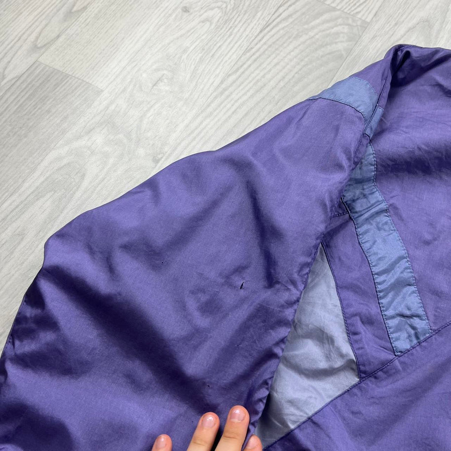 VINTAGE 90s ADIDAS FUNKY WINDBREAKER SHELL JACKET PURPLE