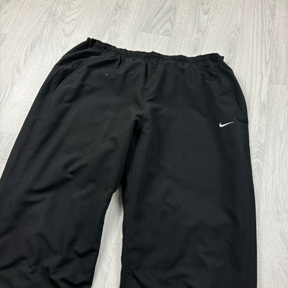 VINTAGE Y2K NIKE STRAIGHT LEG BAGGY TRACKSUIT BOTTOMS BLACK