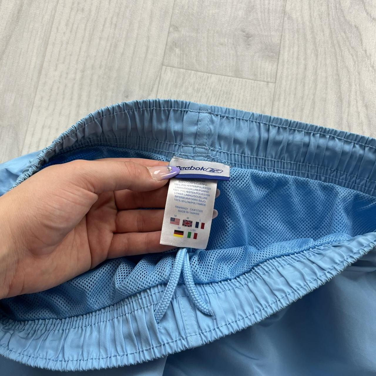 VINTAGE Y2K REEBOK BAGGY TRACKSUIT BOTTOMS BABY BLUE