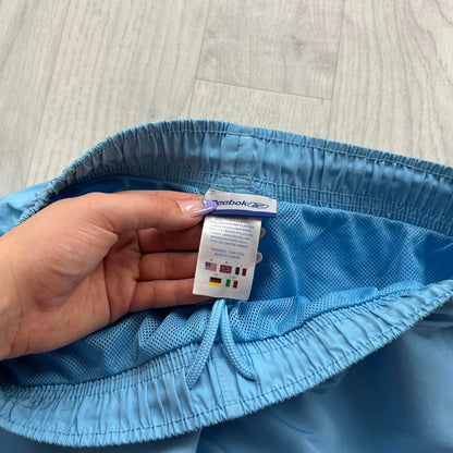 VINTAGE Y2K REEBOK BAGGY TRACKSUIT BOTTOMS BABY BLUE