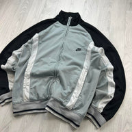 VINTAGE Y2K NIKE TRACK JACKET GREY / BLACK