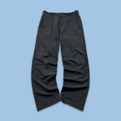 VINTAGE Y2K ADIDAS BAGGY TRACKSUIT BOTTOMS CHARCOAL GREY