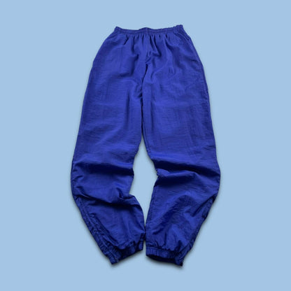 VINTAGE 90s REEBOK BAGGY SHELL TRACKSUIT BOTTOMS PURPLE (L)