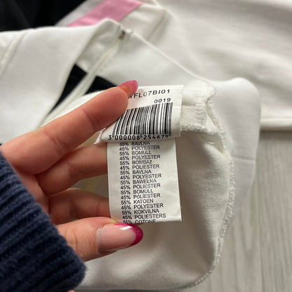 VINTAGE Y2K BILLABONG ZIP UP TRACK JACKET WHITE PINK