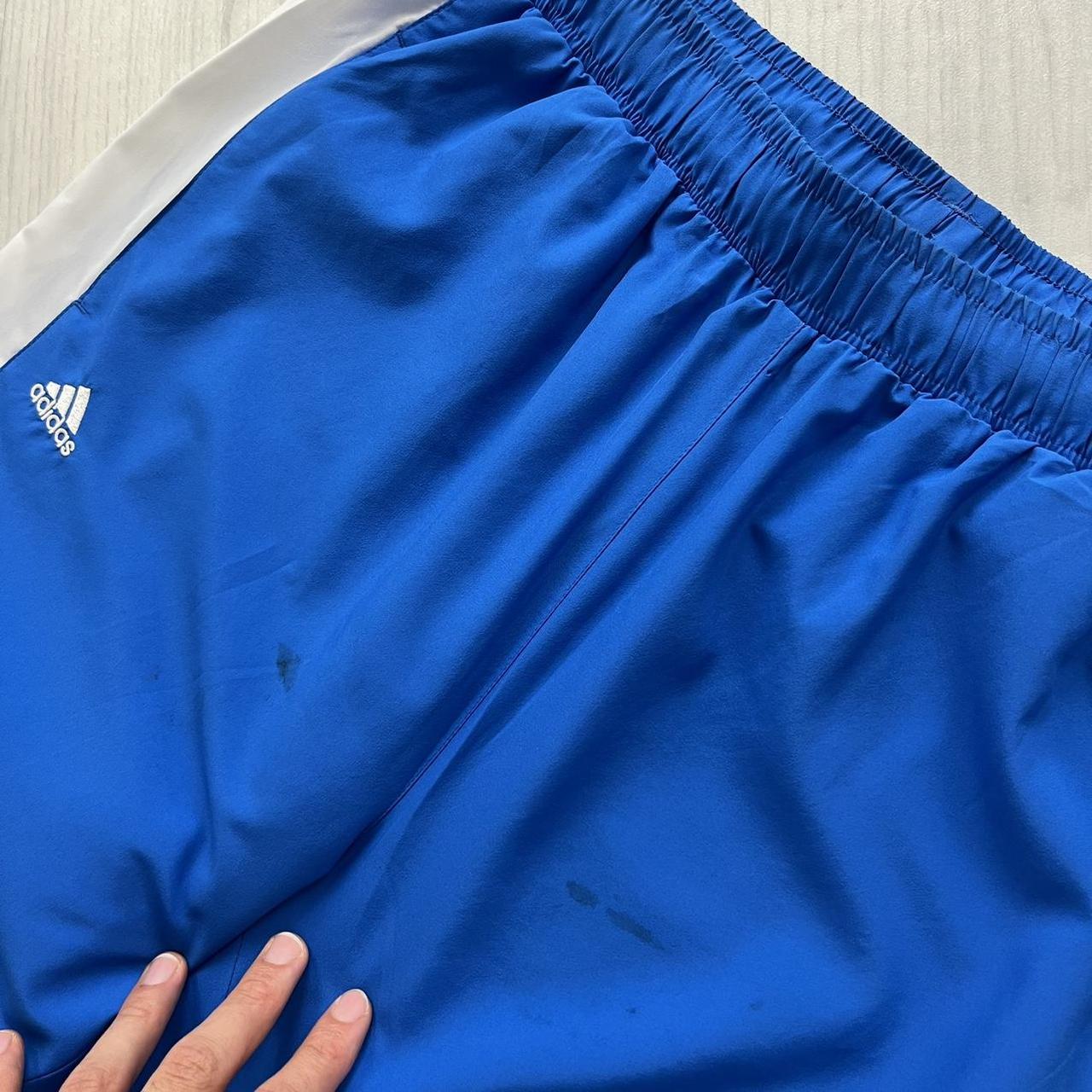 VINTAGE Y2K ADIDAS BAGGY TRACKSUIT BOTTOMS BLUE