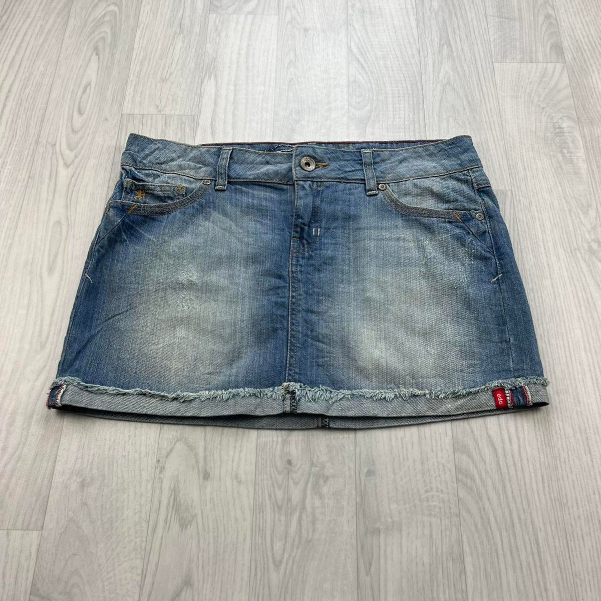 VINTAGE Y2K EDC ESPRIT DENIM MINI SKIRT BLUE