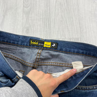 VINTAGE Y2K LOIS BOOTCUT JEANS BLUE