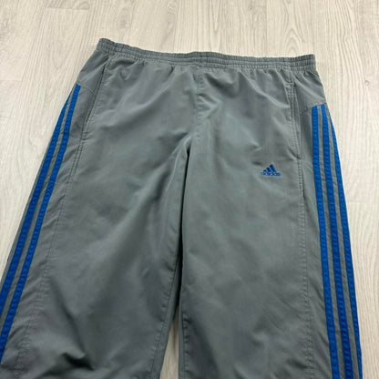 VINTAGE Y2K ADIDAS BAGGY TRACKSUIT BOTTOMS GREY