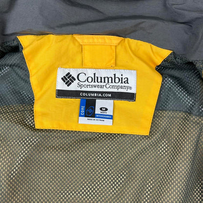 VINTAGE 00s COLUMBIA TECHNICAL HOODED UTILITY JACKET YELLOW