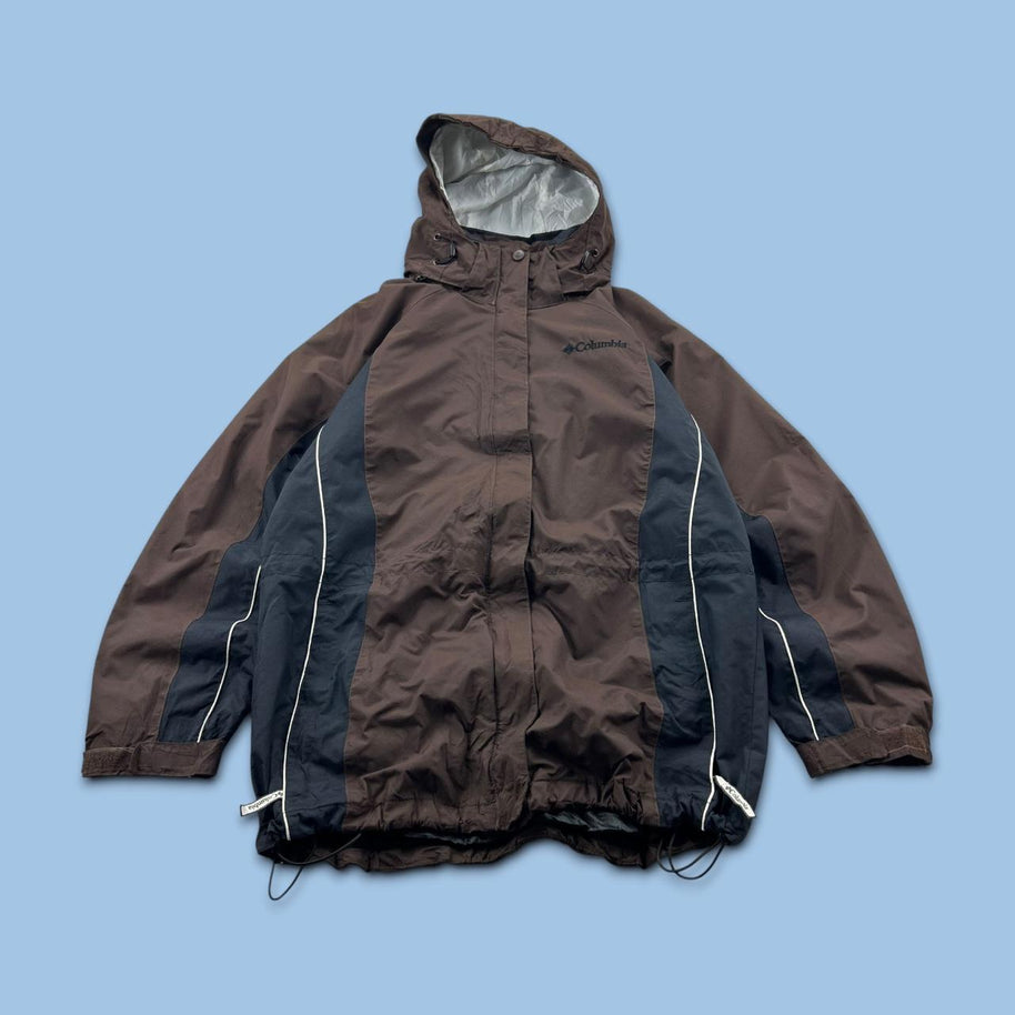 VINTAGE Y2K COLUMBIA TECHNICAL UTILITY SKI JACKET BROWN