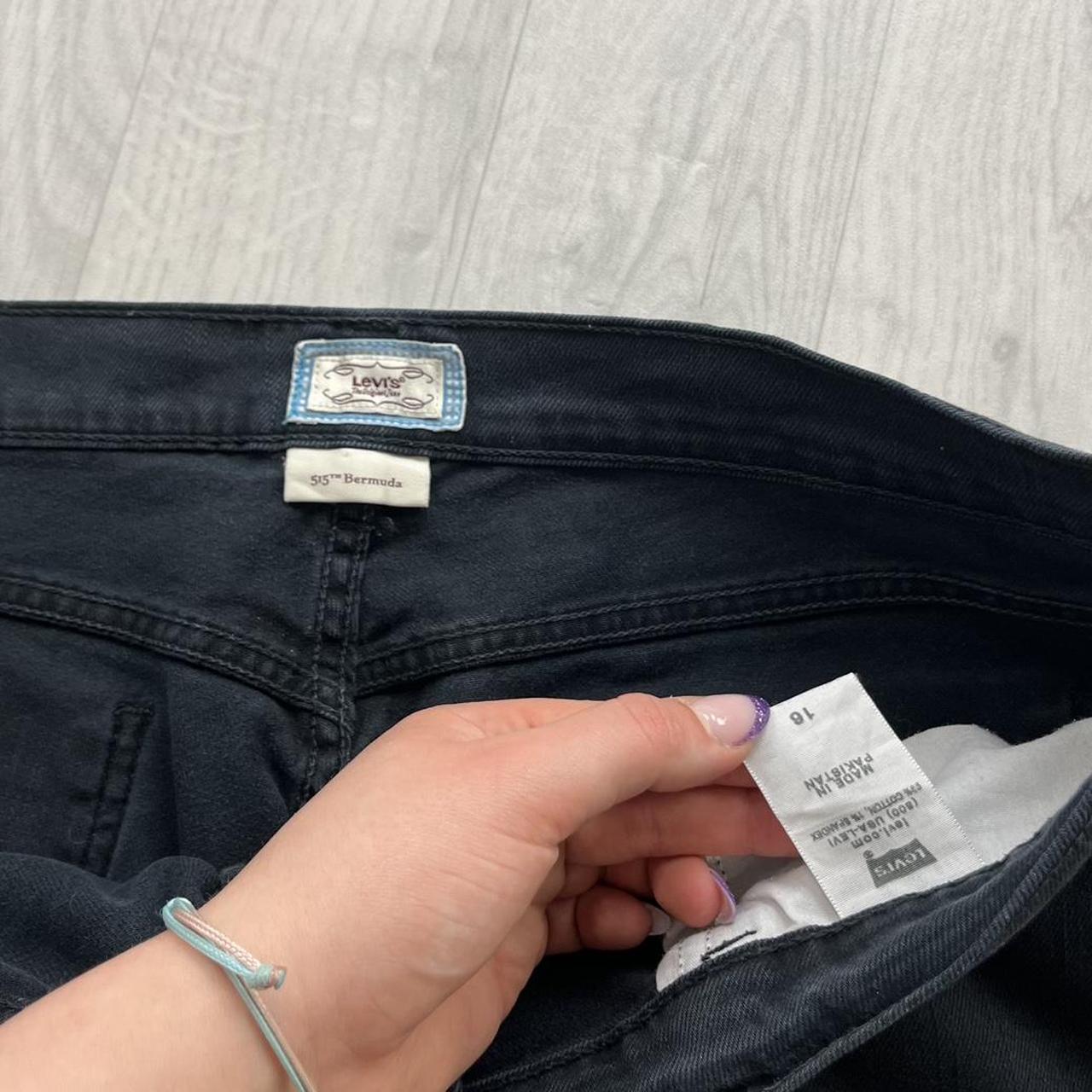 VINTAGE 00s LEVIS 515 BERMUDA JORTS BLACK