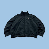VINTAGE Y2K CHAMPION BOXY ZIP UP TRACK JACKET BLACK