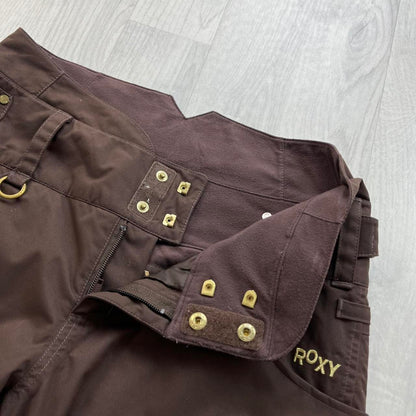 VINTAGE Y2K ROXY BAGGY SKI PANTS SALOPETTES BROWN