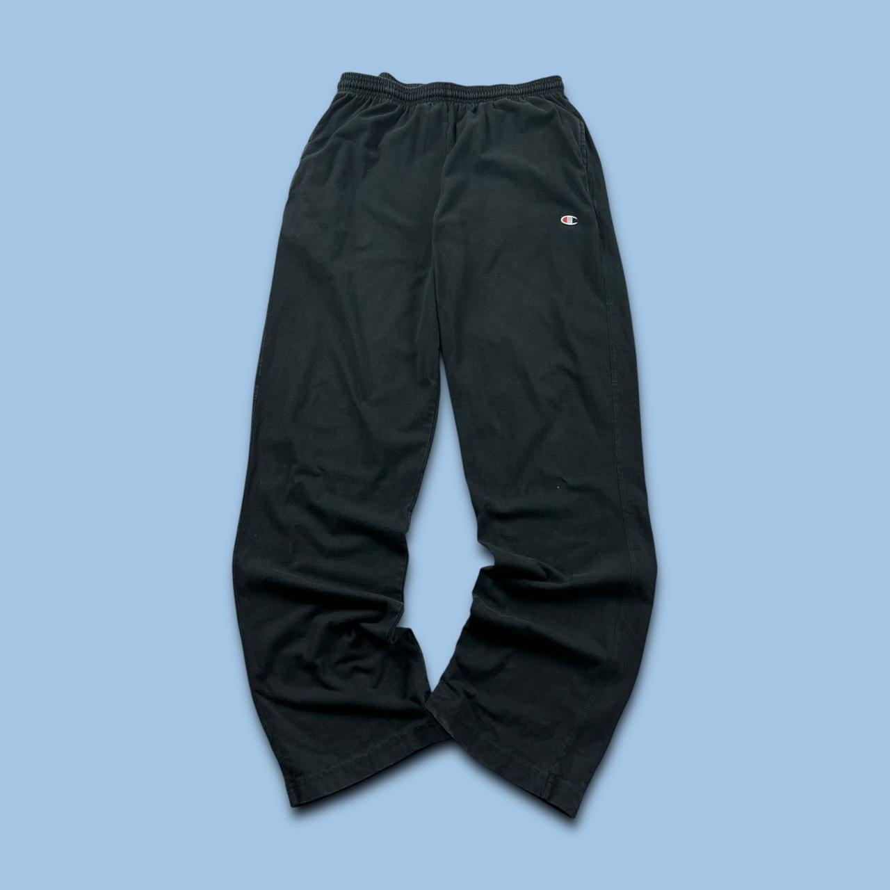 VINTAGE 00s CHAMPION BAGGY LIGHTWEIGHT SWEATPANTS BLACK