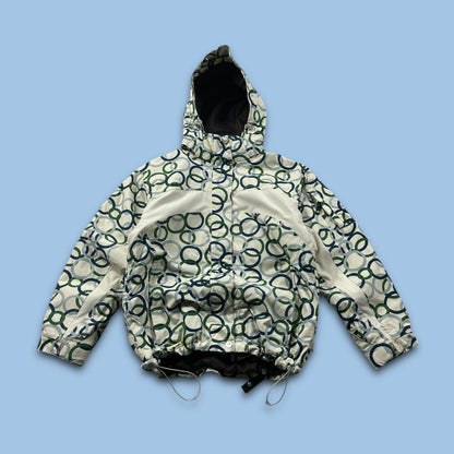 VINTAGE 00s O’NEILL GRAPHIC TECHNICAL HEAVY JACKET CREAM