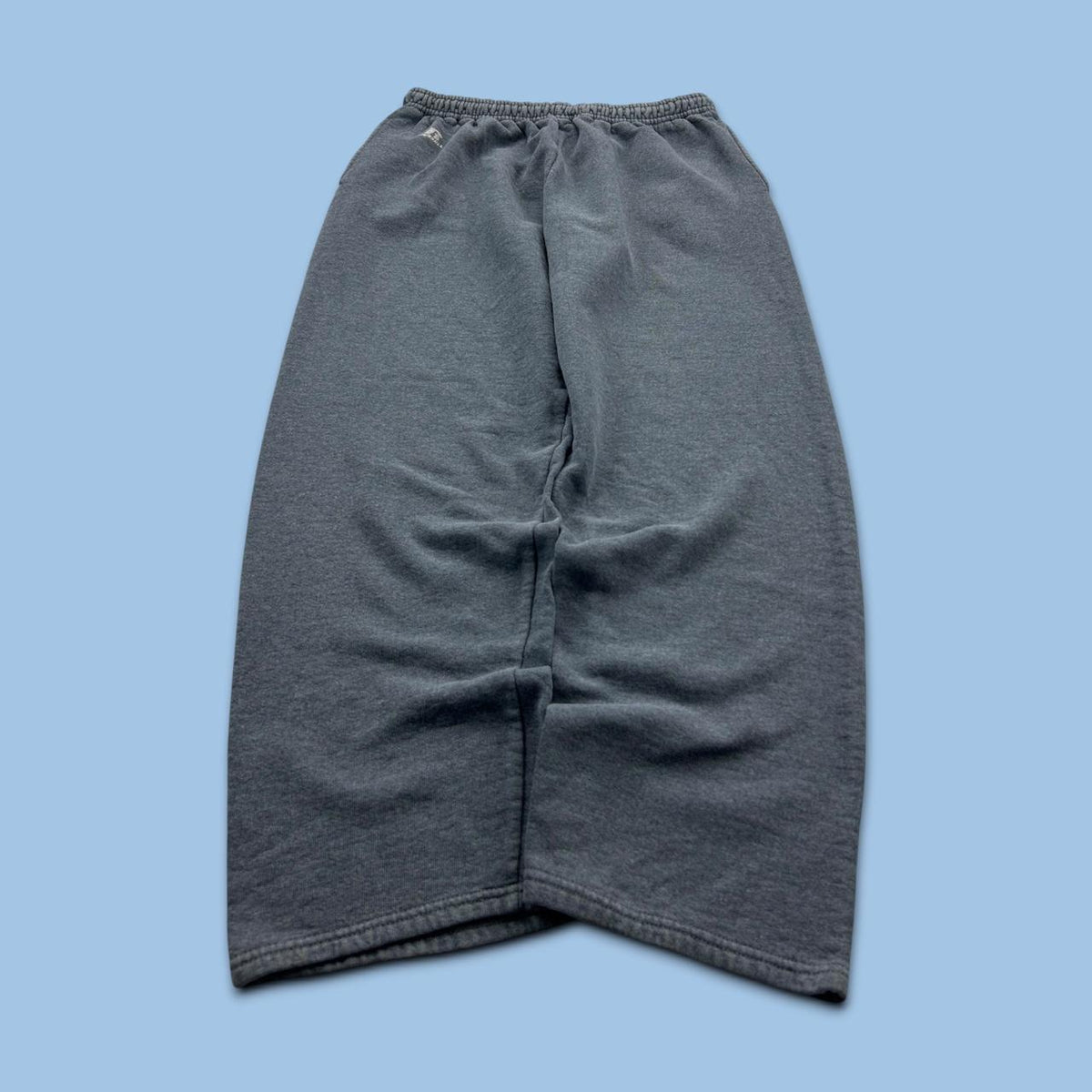 VINTAGE Y2K RUSSELL ATHLETIC BLANK BAGGY COTTON SWEATPANTS GREY