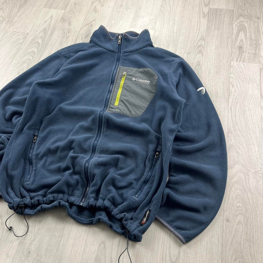 VINTAGE Y2K COLUMBIA ZIP UP FLEECE JACKET NAVY BLUE