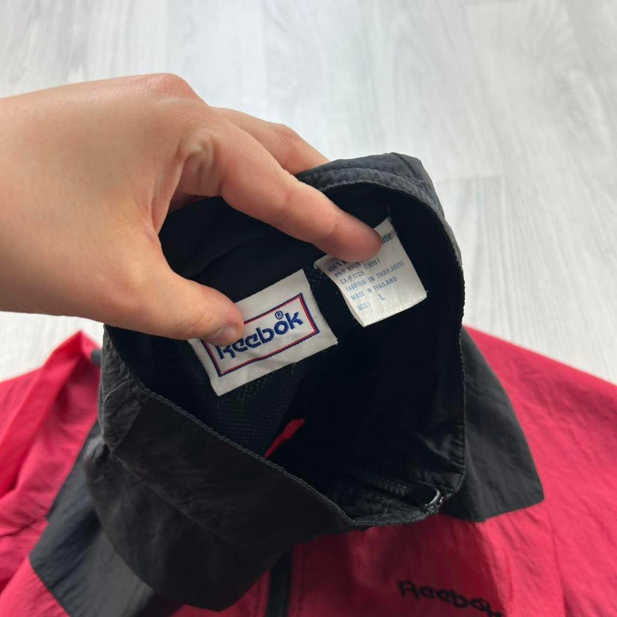 VINTAGE Y2K REEBOK WINDBREAKER JACKET BLACK