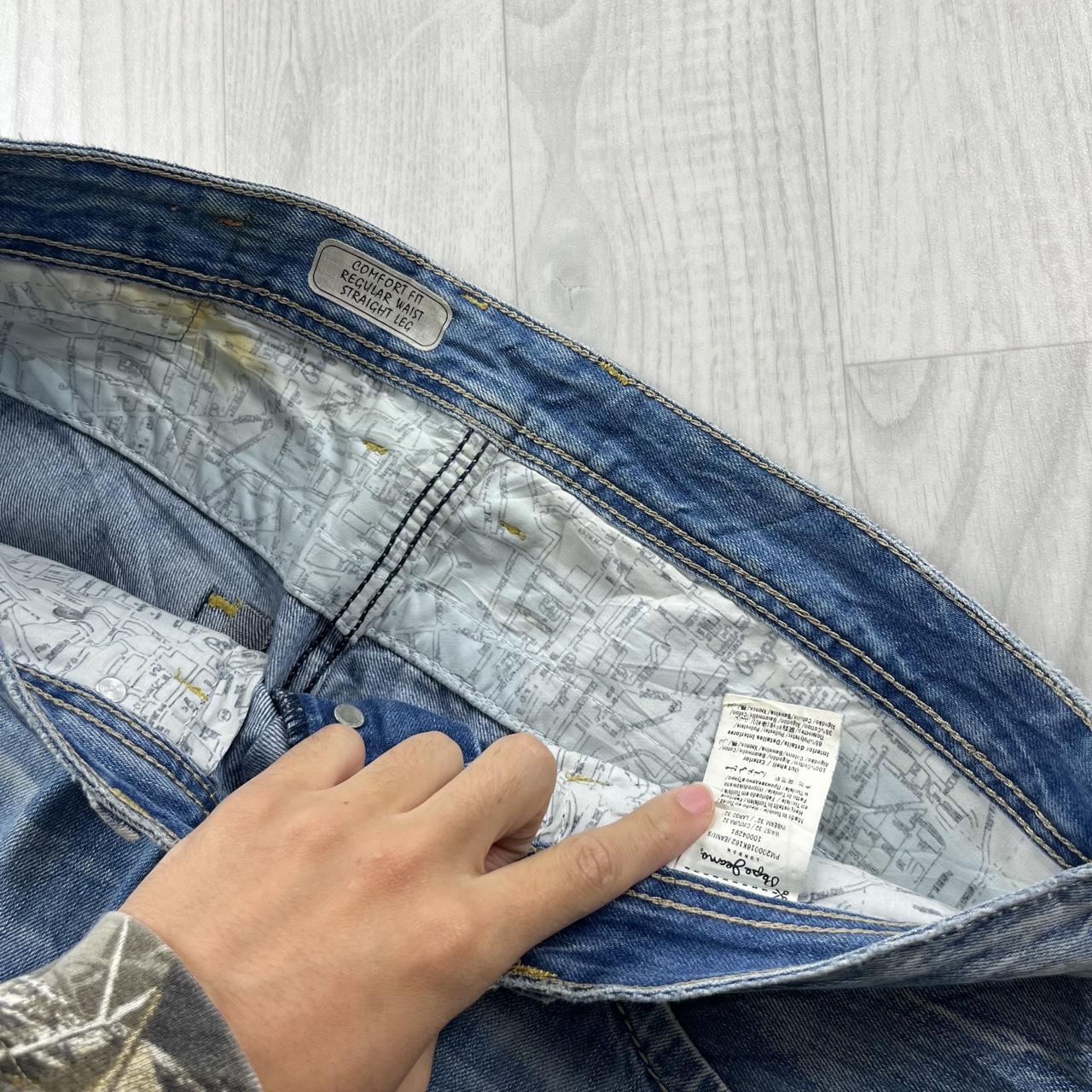 VINTAGE Y2K PEPE JEANS STRAIGHT LEG JEANS BLUE