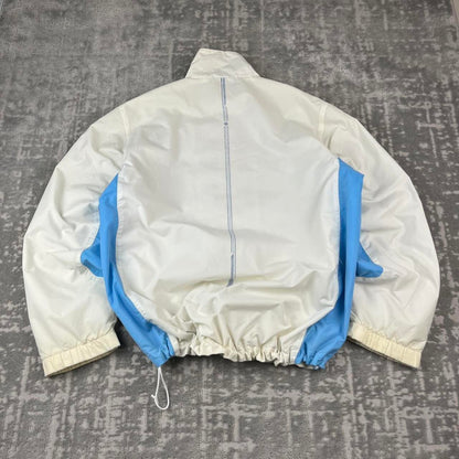 VINTAGE Y2K NIKE WINDBREAKER TRACKSUIT JACKET WHITE BLUE