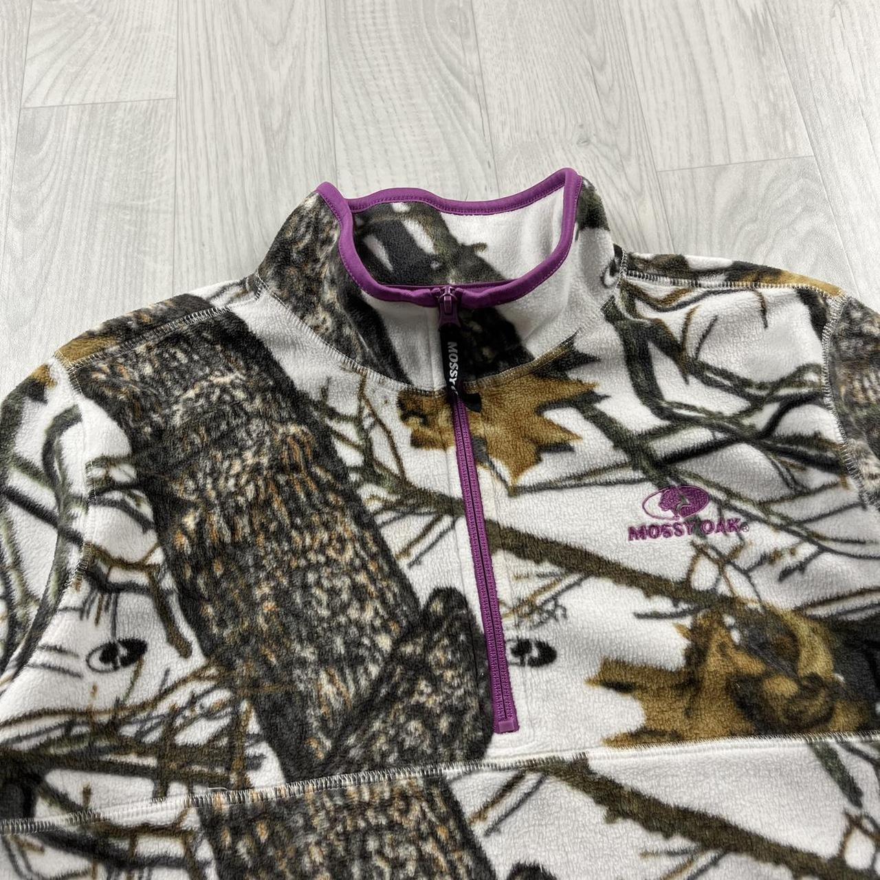 VINTAGE REALTREE MOSSY OAK QUARTER ZIP UP FLEECE CAMO