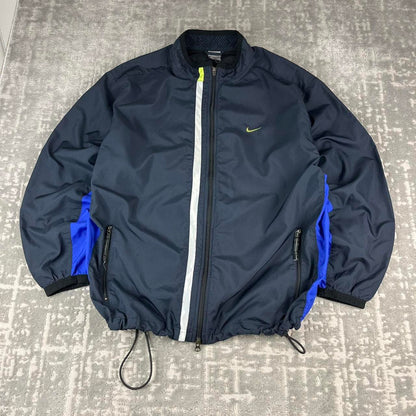 VINTAGE Y2K NIKE TECHNICAL WINDBREAKER JACKET NAVY