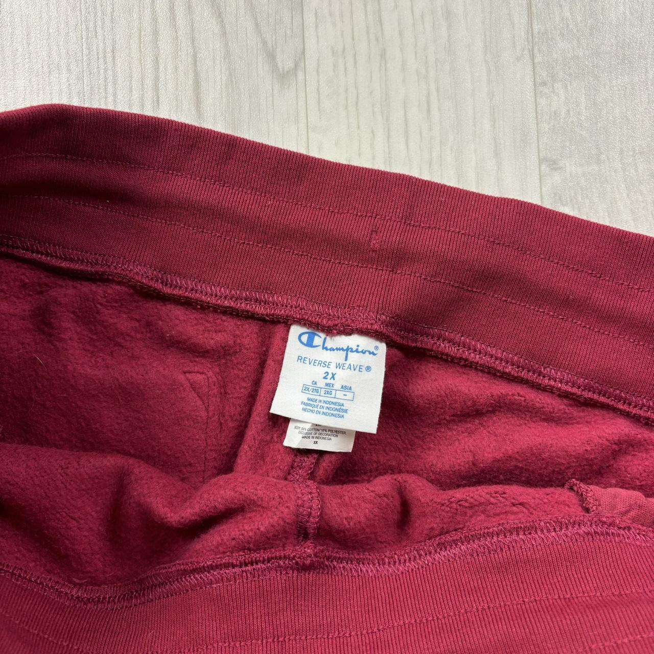 VINTAGE 00s CHAMPION REVERSE WEAVE SWEATPANTS BURGUNDY