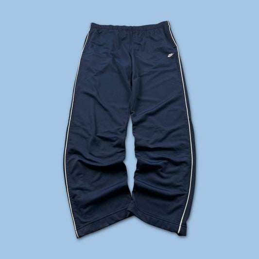 VINTAGE Y2K NIKE BAGGY TRACKSUIT BOTTOMS NAVY