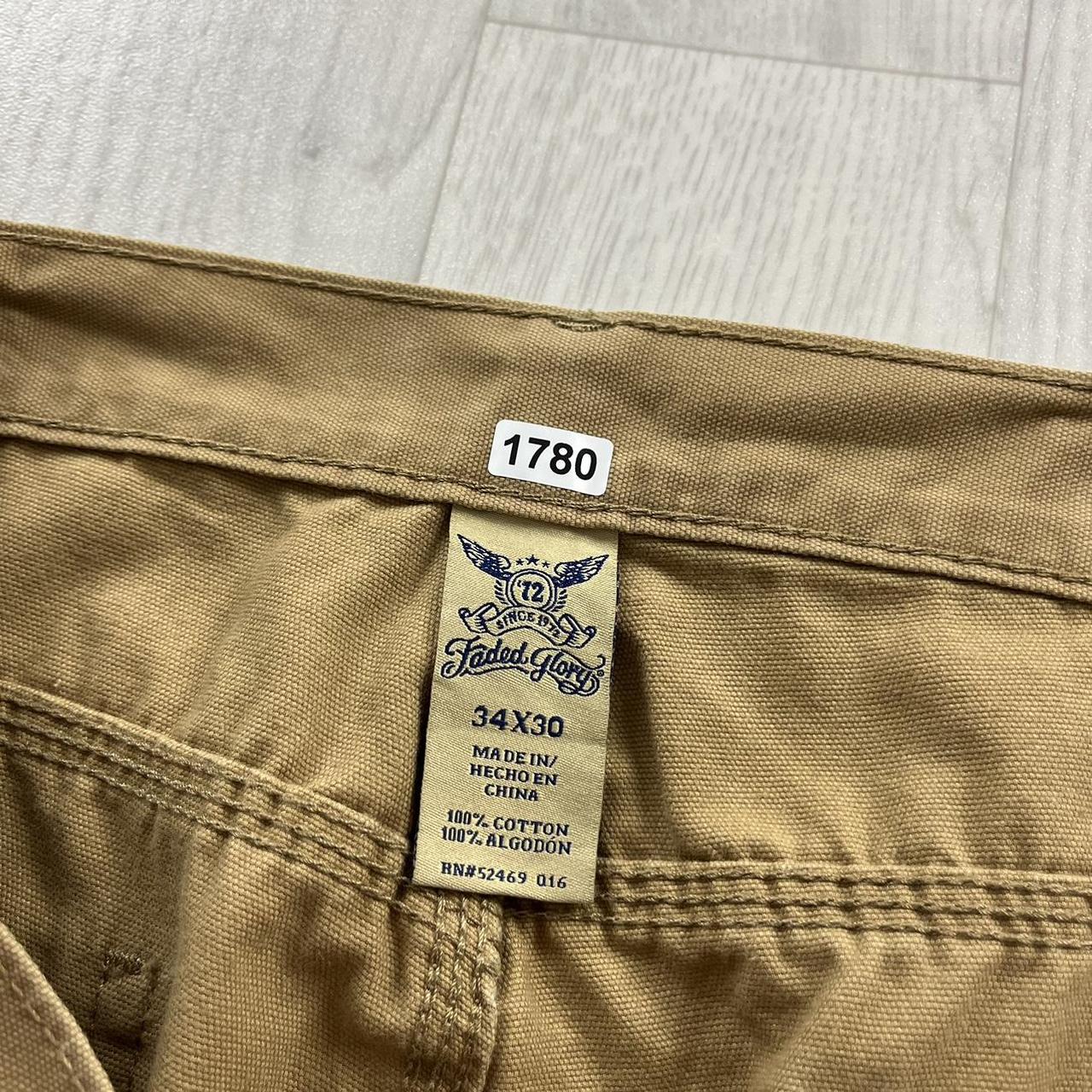 VINTAGE FADED GLORY BAGGY CARPENTER JEANS TAN