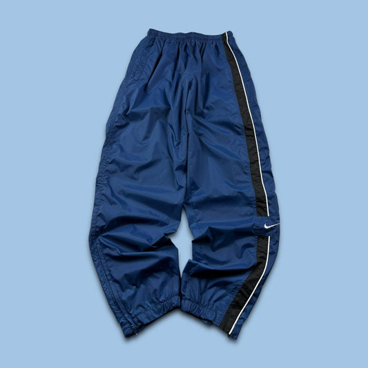 VINTAGE Y2K NIKE BAGGY SHELL TRACKSUIT BOTTOMS BLUE