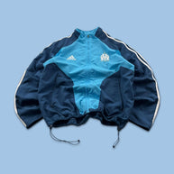 VINTAGE 04/05 ADIDAS MARSEILLE FOOTBALL LIGHTWEIGHT JACKET BLUE