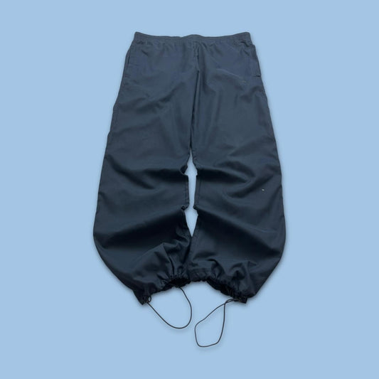 VINTAGE Y2K ADIDAS TECHNICAL BAGGY TRACKSUIT BOTTOMS NAVY