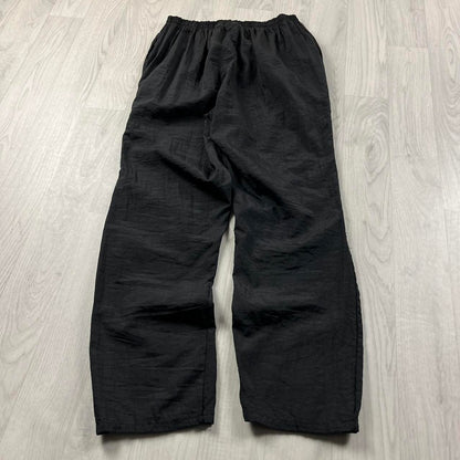VINTAGE Y2K REEBOK BAGGY SHELL TRACKSUIT BOTTOMS BLACK