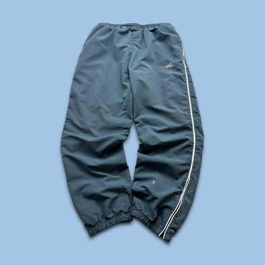 VINTAGE Y2K ADIDAS BAGGY TRACKSUIT BOTTOMS BLUE TEAL