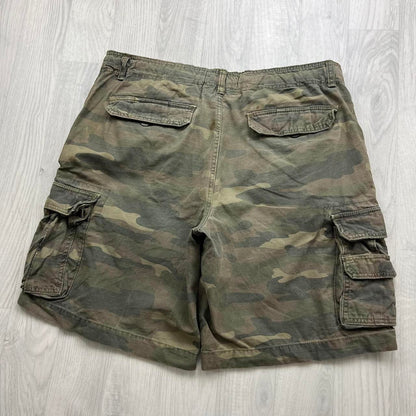 VINTAGE Y2K FADED GLORY BAGGY CAMO CARGO SHORTS