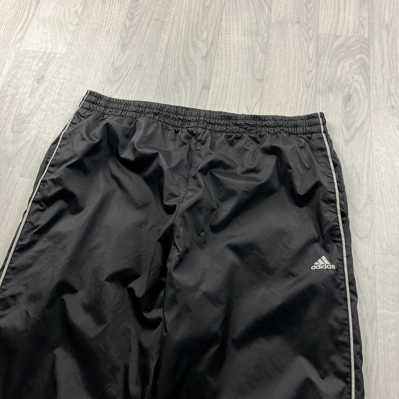 VINTAGE Y2K ADIDAS BAGGY TRACKSUIT BOTTOMS BLACK