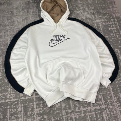 VINTAGE Y2K NIKE SPELL OUT HOODIE WHITE