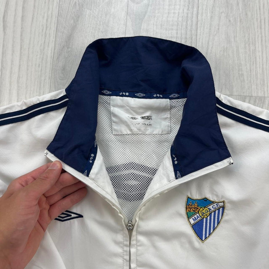 VINTAGE Y2K UMBRO MALAGA WINDBREAKER JACKET WHITE