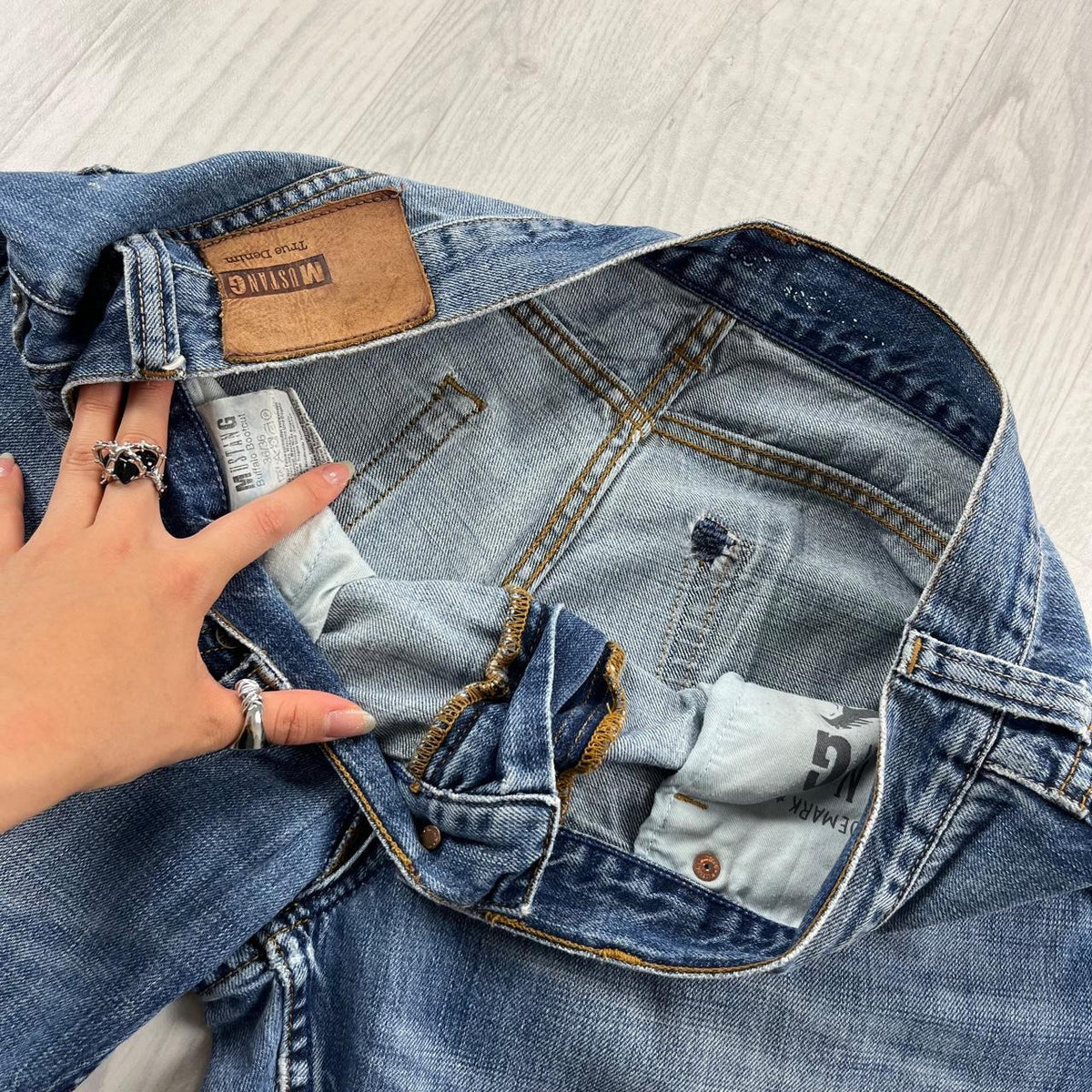 VINTAGE Y2K MUSTANG BAGGY JEANS BLUE
